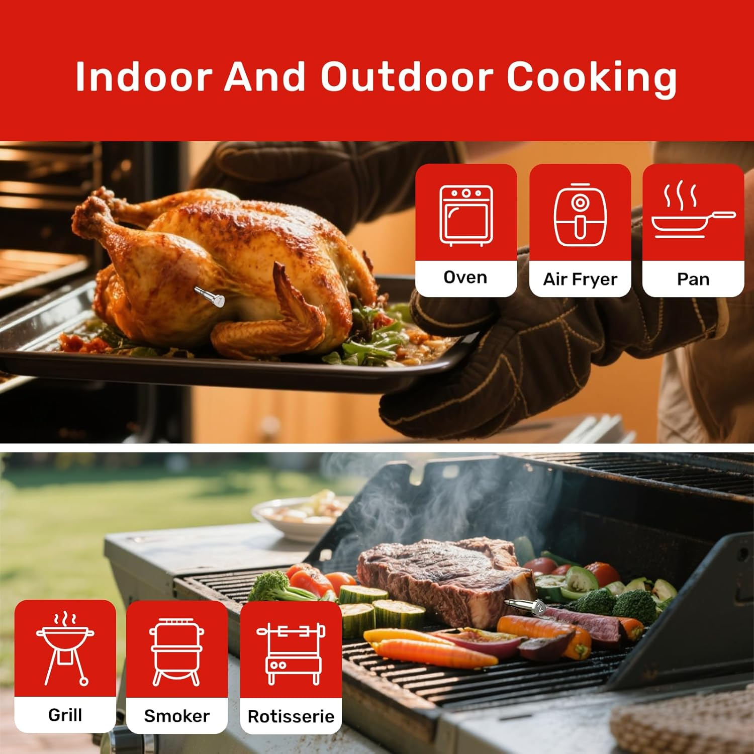 Smart Bluetooth Meat Thermometer with Dual Temperature Probes - Image 9