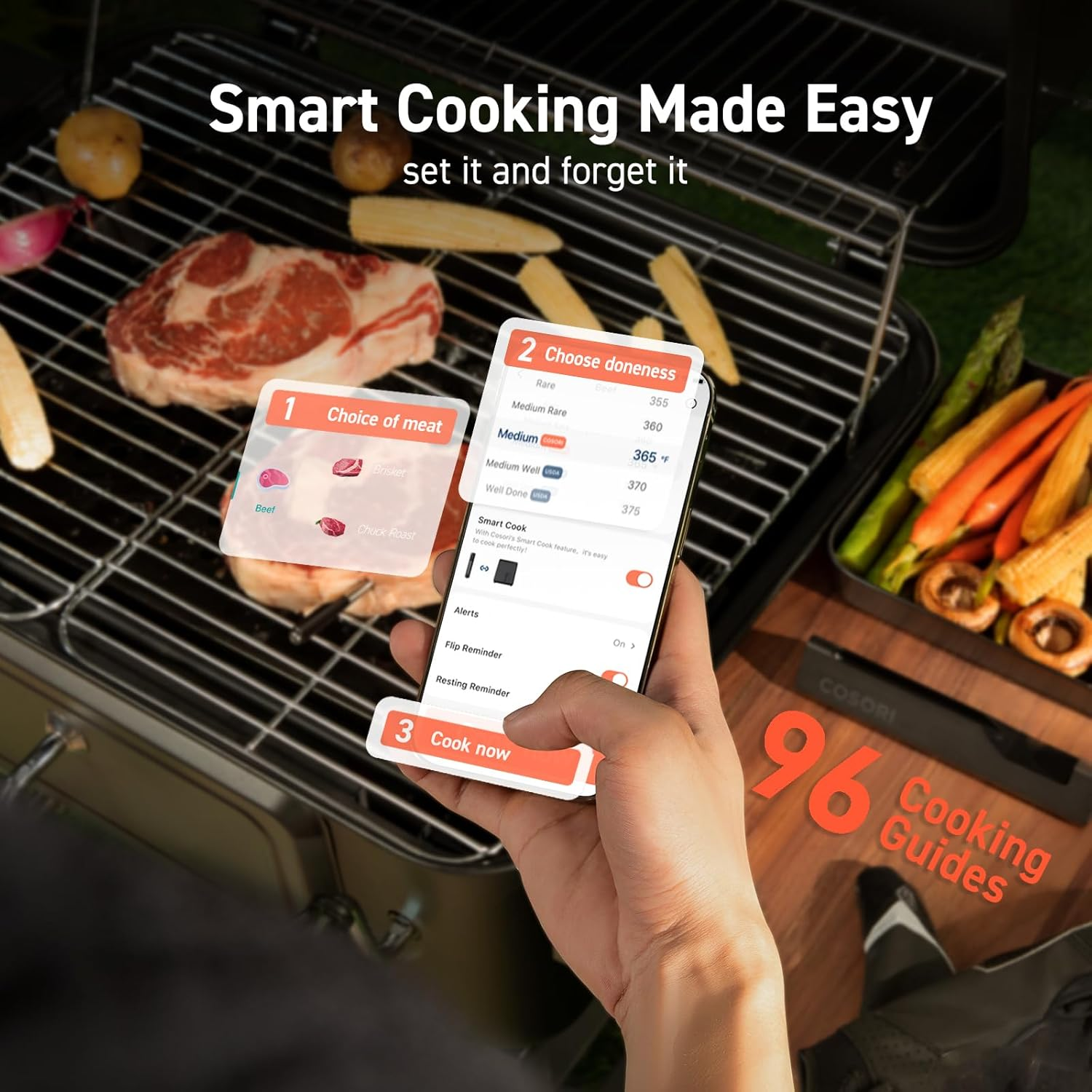Wireless Bluetooth Meat Thermometer for BBQ and Kitchen - Image 4