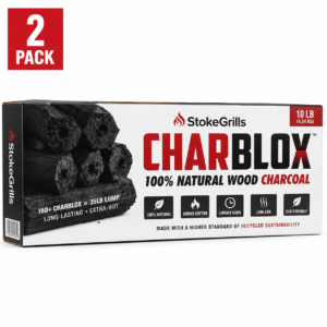 Premium StokeGrills Briquettes Pack, 10 Lbs Twin Bundle