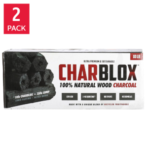 Premium Charcoal Briquettes Pack, 10 Lbs Twin Bundle
