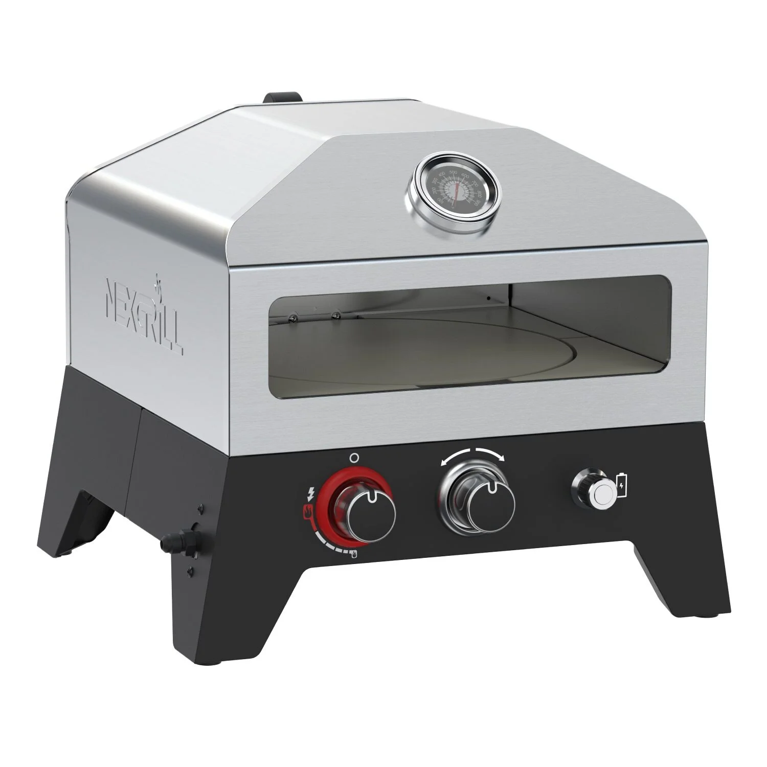 Portable 12-Inch Propane Pizza Oven with Rotating Stone - Image 5