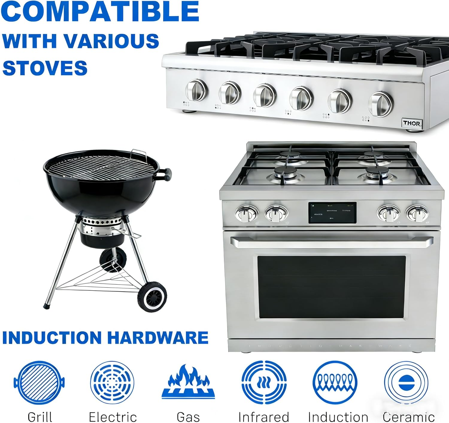 Professional Carbon Steel Flat Top Griddle for Stove - Image 6